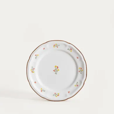 Homla, Greta, talerz, deserowy z kwiatuszkami, 21 cm