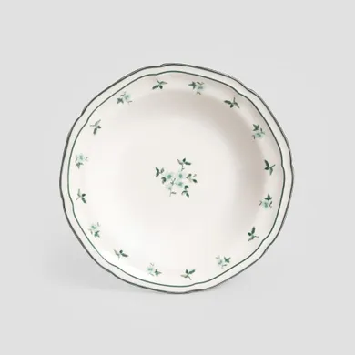 Homla, Greta, talerz, głęboki zielony, 22 cm