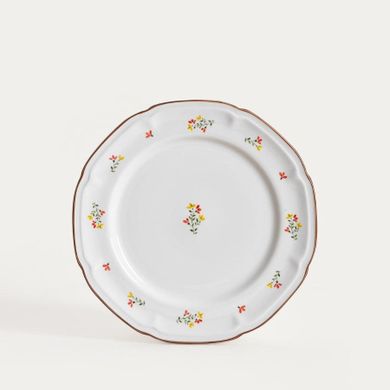 Homla, Greta, talerz, obiadowy z kwiatuszkami, 27 cm