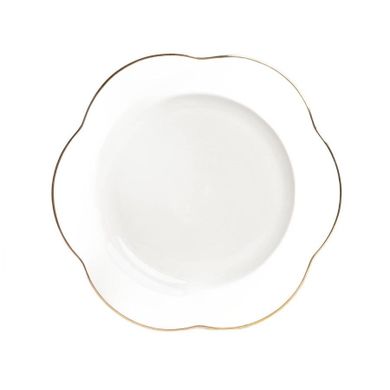 Homla, Helen, talerz, obiadowy ze złotą obwódką, 28 cm