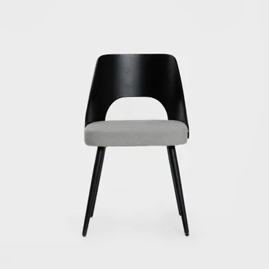 Homla, Helic, krzesło, czarne, 48,5-54,5-76 cm