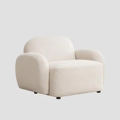 Homla, Helmi, fotel, ecru, 108-87-73 cm