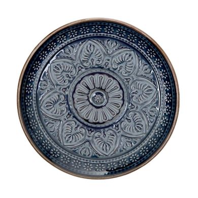 Homla, Indie, talerz, granatowy, 15 cm