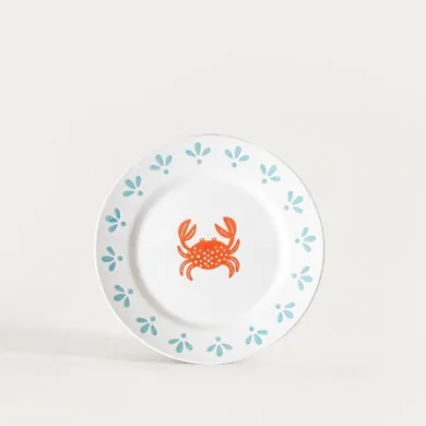 Homla, Kaoma, talerz, deserowy z krabem, 21 cm