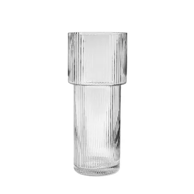 Homla, Limpid, wazon, szklany transparentny, 24 cm