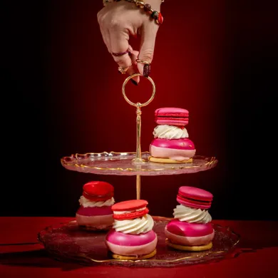 Homla, Lisala, patera, dwupoziomowa transparentna, 21 cm, 28 cm