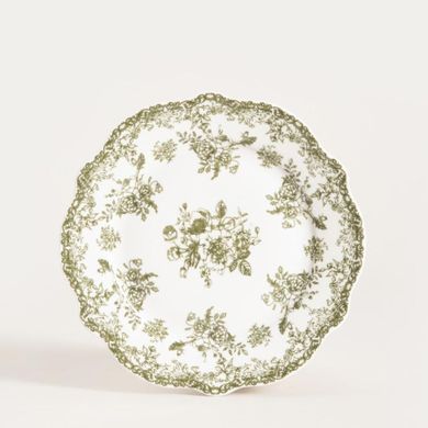 Homla, Lourry, talerz, deserowy zielony, 19 cm