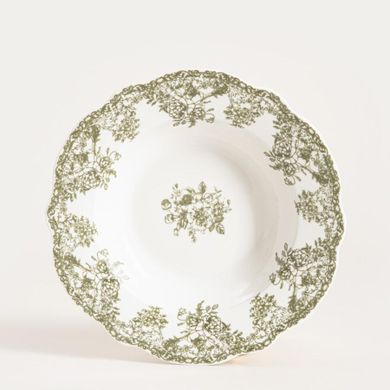 Homla, Lourry, talerz, głęboki zielony, 22 cm