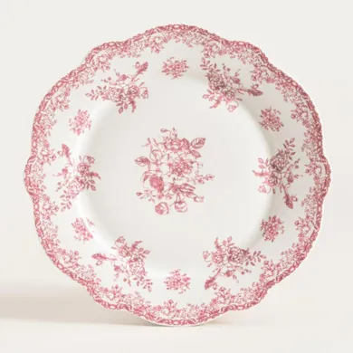 Homla, Lourry, talerz, obiadowy czerwony, 27 cm