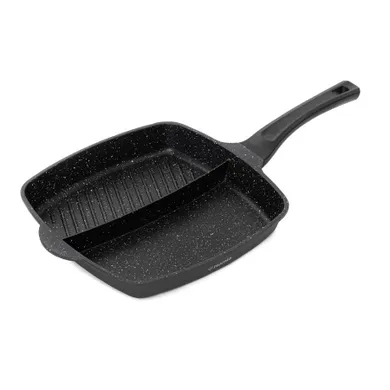Homla, Lucaso, patelnia, grillowa z przegródką, 28 cm