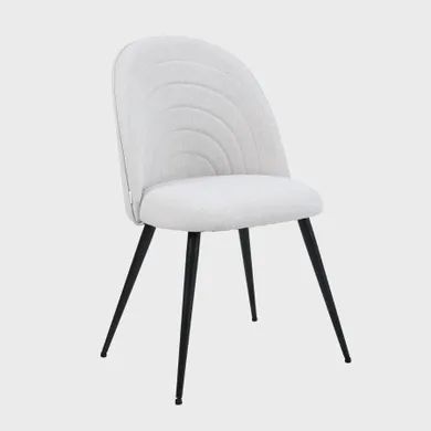 Homla, Ludi, krzesło, beżowe, 50-53-85 cm