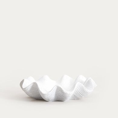 Homla, Lunea, misa dekoracyjna z falami, ecru, 6,5-26-26 cm