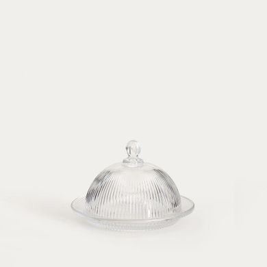 Homla, Lynn, patera szklana, z kloszem, 10-14,4 cm