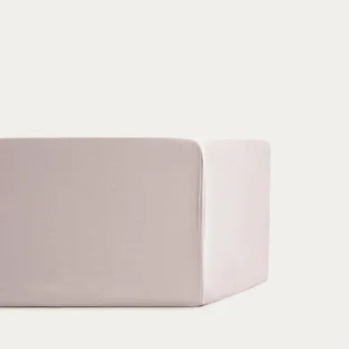 Homla, Maisy, prześcieradło, z pranej mikrofibry, beżowe, 140-200 cm