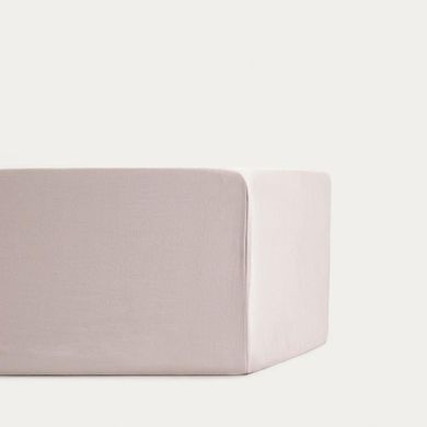 Homla, Maisy, prześcieradło, z pranej mikrofibry, beżowe, 90-200 cm