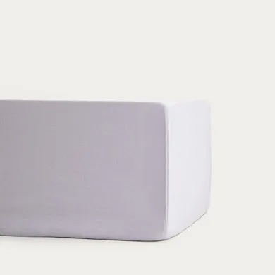 Homla, Maisy, prześcieradło, z pranej mikrofibry, szare, 140-200 cm