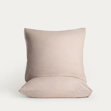 Homla, Maisy, zestaw dwóch poszewek, z mikrofibry beżowych, 40-40 cm, 2 szt.