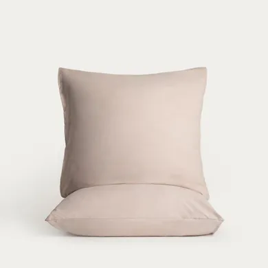 Homla, Maisy, zestaw dwóch poszewek, z mikrofibry beżowych, 50-60 cm, 2 szt.