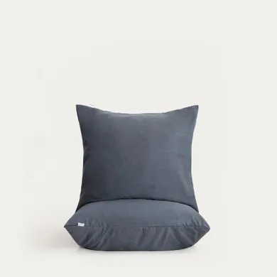 Homla, Maisy, zestaw dwóch poszewek z mikrofibry, szarych, 40-40 cm