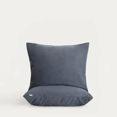Homla, Maisy, zestaw dwóch poszewek z mikrofibry, szarych, 50-60 cm