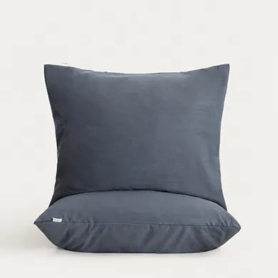 Homla, Maisy, zestaw dwóch poszewek, z mikrofibry szarych, 70-80 cm, 2 szt.