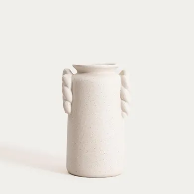 Homla, Mare, wazon, o piaskowym wykończeniu z warkoczami, 15-13-24 cm