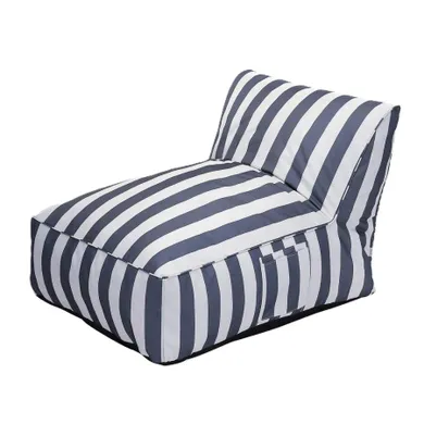 Homla, Maris, leżanka, w biało niebieskie paski, 102-72-65 cm, 744235