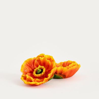 Homla, Meadow Flowers, zestaw świec, pomarańczowy kwiat, 2 szt.