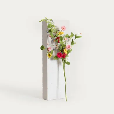 Homla, Meadow, gałązka sztuczna, z pastelowymi kwiatkami, 70 cm