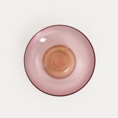 Homla, Megalo, patera, szklana różowo - żółta, 25 cm