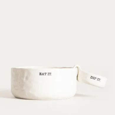 Homla, Mink, naczynie do serwowania, z miejscem na dip, 17 cm