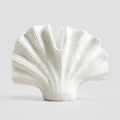 Homla, Modern Hamptons, wazon, w kształcie muszli, 20-11-16 cm