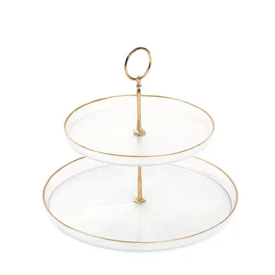 Homla, Monze, patera, dwupoziomowa transparentna, 21 cm, 28 cm