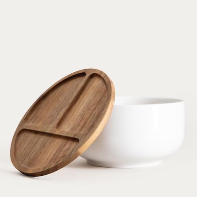Homla, Mooka, misa, okrągła z akacjową pokrywką, 24-13,5 cm