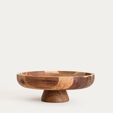 Homla, Mooka, patera, akacjowa zaokrąglana na nóżce, 30,5-11 cm