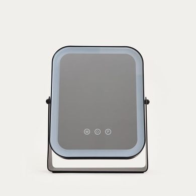 Homla, Narave, lusterko podświetlane, czarne, 21-6-27 cm