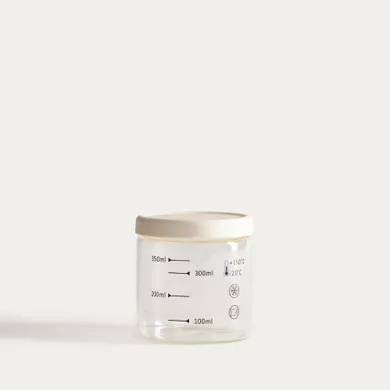 Homla, Nego, pojemnik, z miarką i śmietankowym wieczkiem, 410 ml