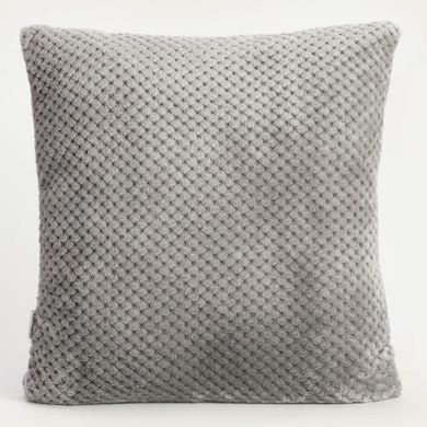 Homla, Noah, poszewka, ziarnka ryżu, szara, 45-45 cm, 2 szt.