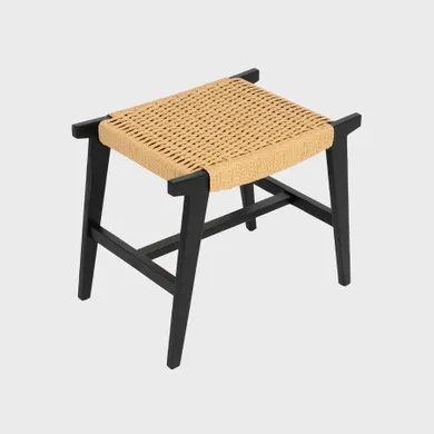 Homla, Novum, taboret, czarny, 52-34-42 cm