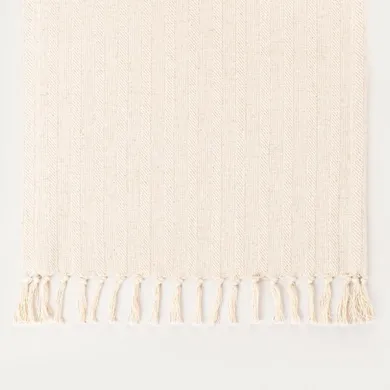 Homla, Pansy, bieżnik z frędzlami, ecru, 40-160 cm