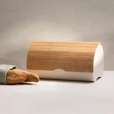 Homla, Rakel, chlebak, zaokrąglany śmietankowy, 38-25-21 cm, 747687