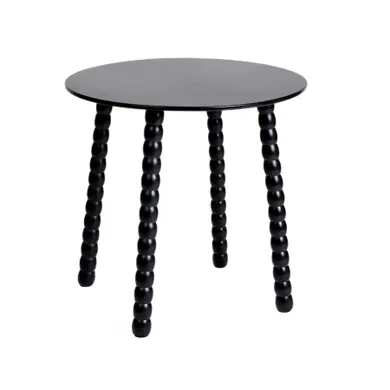 Homla, Resle, stolik kawowy, czarny, 40-40-40 cm