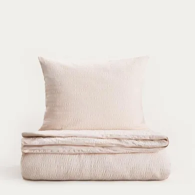 Homla, Retie, pościel, z kory bawełnianej beżowa, 200-220 cm
