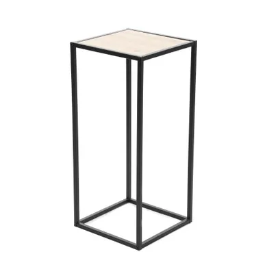 Homla, Roh, kwietnik, metalowy, czarny, 27-27-60 cm, 876702