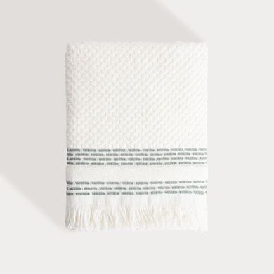 Homla, Rosop, ręcznik, boho z granatowymi paskami, 70-130 cm