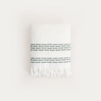 Homla, Rosop, ręcznik, boho z pistacjowymi paskami, 50-90 cm