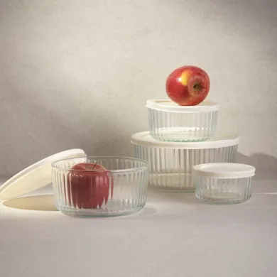 Homla, Scatola, zestaw pudełek, ze śmietankową przykrywką, 1,4l, 744419