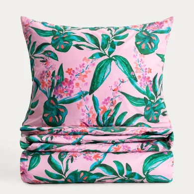 Homla, Solena, pościel, z mikrofibry w liście, 140-200 cm