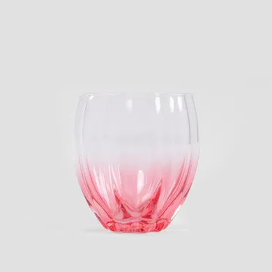 Homla, Sombra, szklanka, nieregularna różowa, 0,38 l