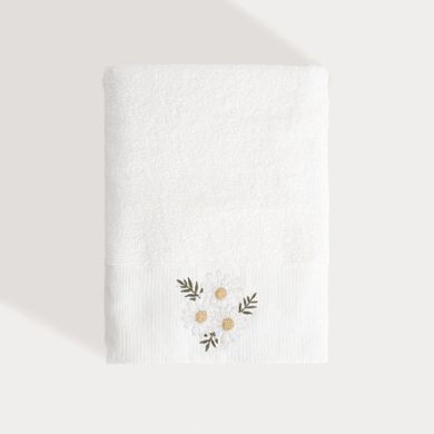 Homla, Sunflower, ręcznik, z haftowanymi stokrotkami, 70-130 cm